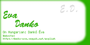 eva danko business card