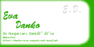 eva danko business card